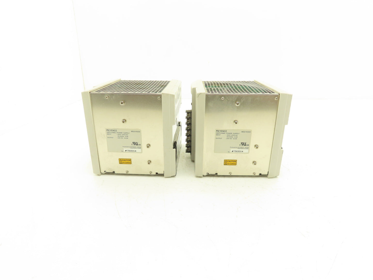 Keyence MS2-H300 Power Supply Module 100-240VAC In 24VDC 12.5A Out Lot of 2