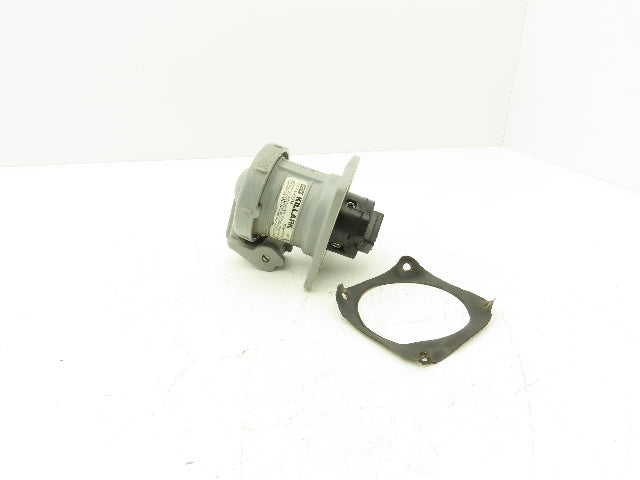 Killark Electric VR3034 Covered Plug 3-Wire 4-Pole 30A 600VAC 250VDC