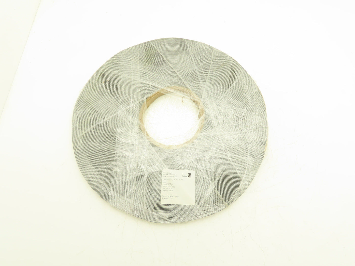 Habasit MNT-8P-15 Flat Conveyor Belt 15mm x 318' White Fabric Machine Tape