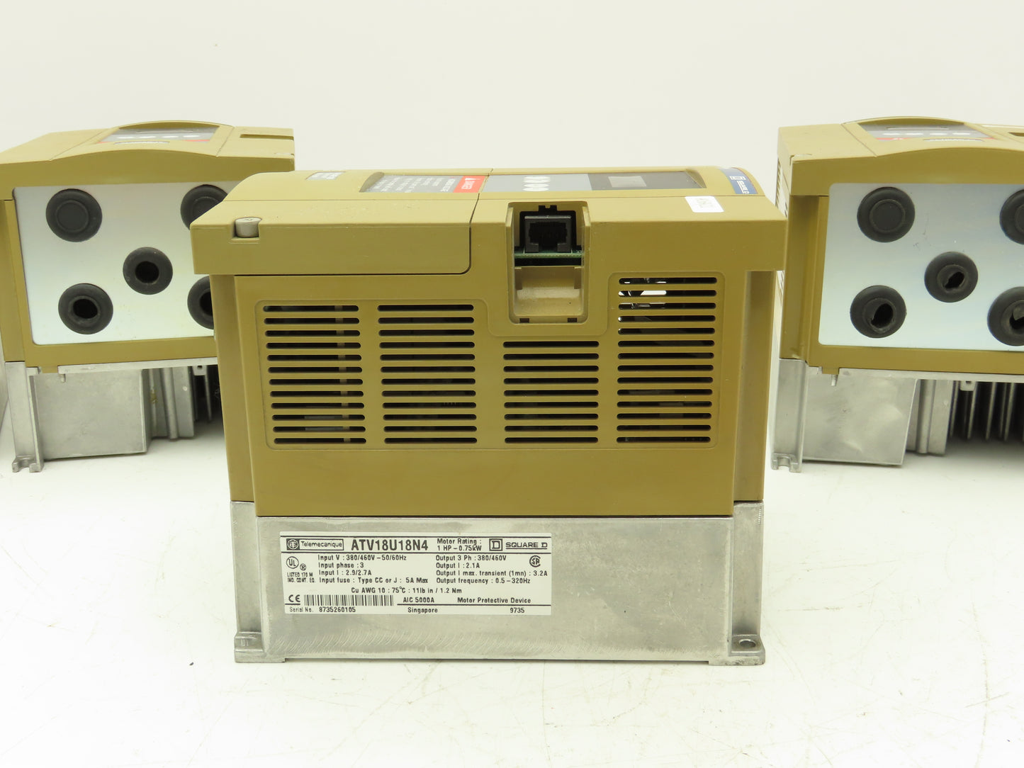 Square D Telemecanique ATV18U18N4 Variable AC Drive VFD 1Hp 460V 3PH Lot of 6