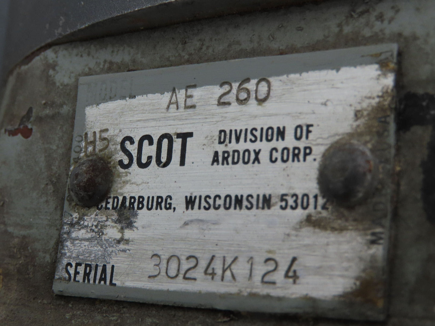 Scot AE 260 Cast Centrifugal Pump 1.5"x 1.25" NPT 2Hp 3450 RPM 230/460V 3PH 56J