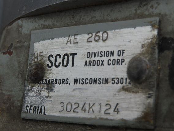 Scot AE 260 Cast Centrifugal Pump 1.5"x 1.25" NPT 2Hp 3450 RPM 230/460V 3PH 56J