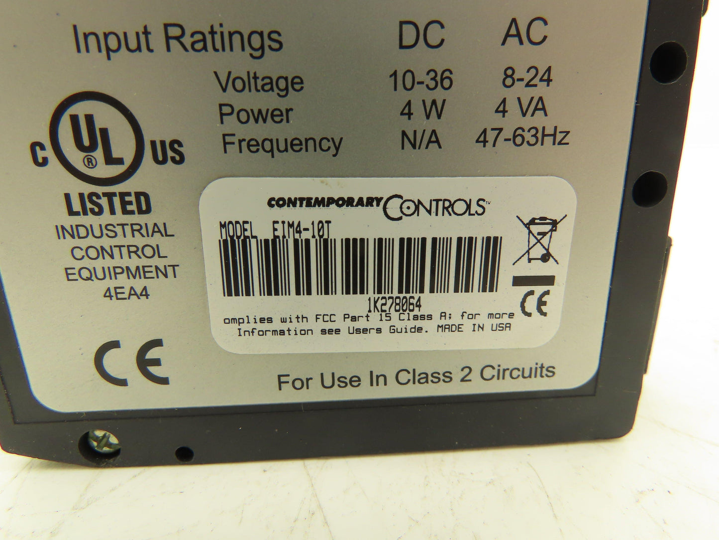 Contemporary Controls EIM4-10T Industrial Control 10-36VDC 8-24VAC Lot of 2