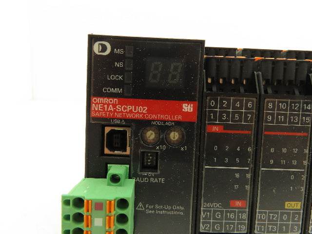 Omron NE1ASCPU02 NE1A-SCPU02 Safety Network Controller 24VDC
