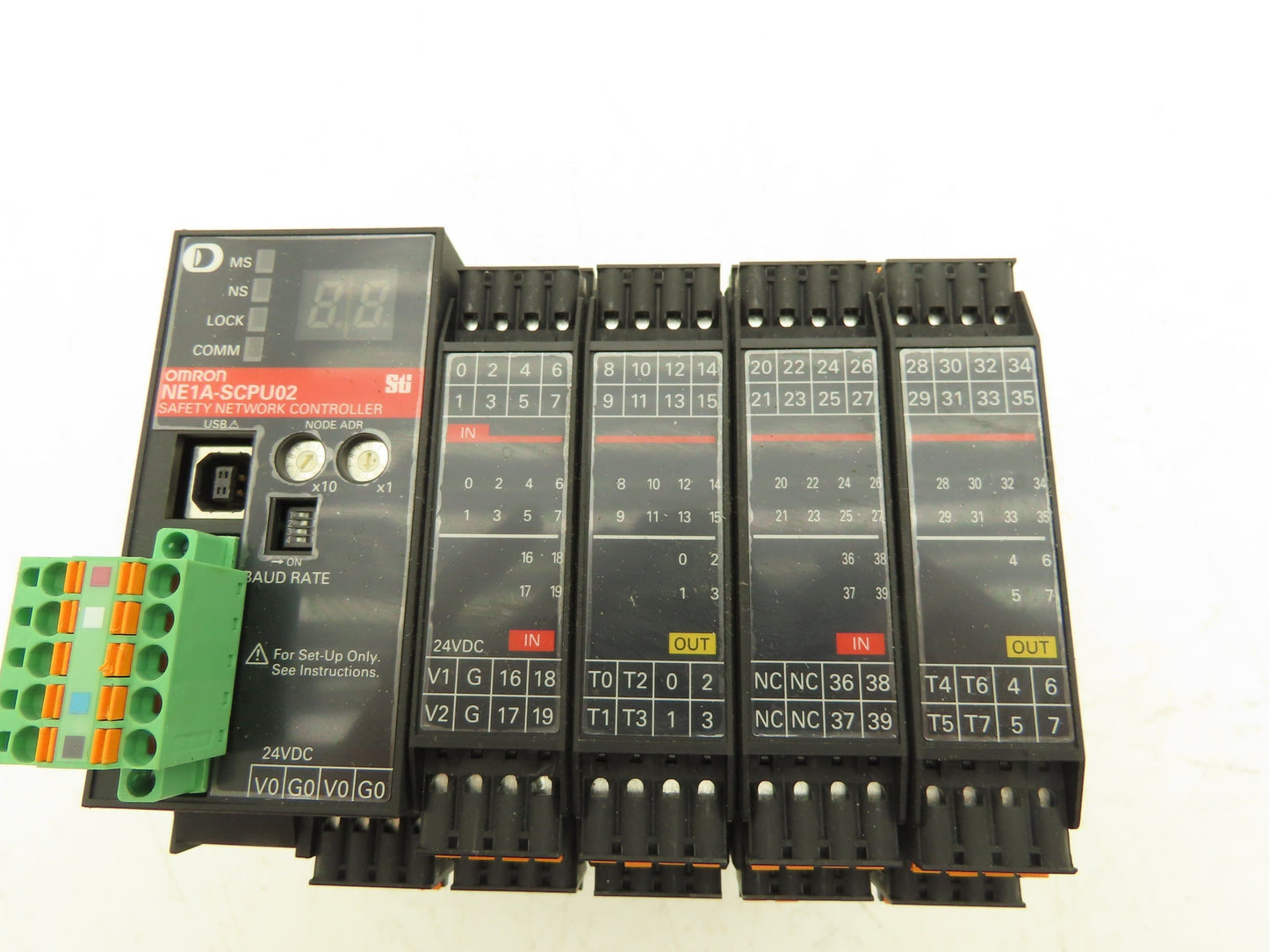 Omron NE1ASCPU02 NE1A-SCPU02 Safety Network Controller 24VDC