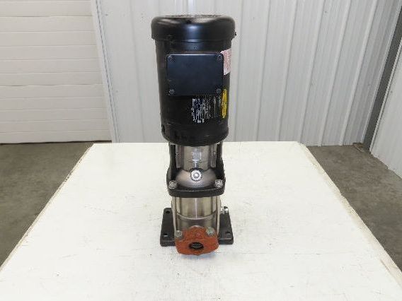 Grundfos CRN3-6 A-P-G-E-HQQE Vertical Centrifugal Pump 1.25" 15 GPM 1Hp 460V 3PH