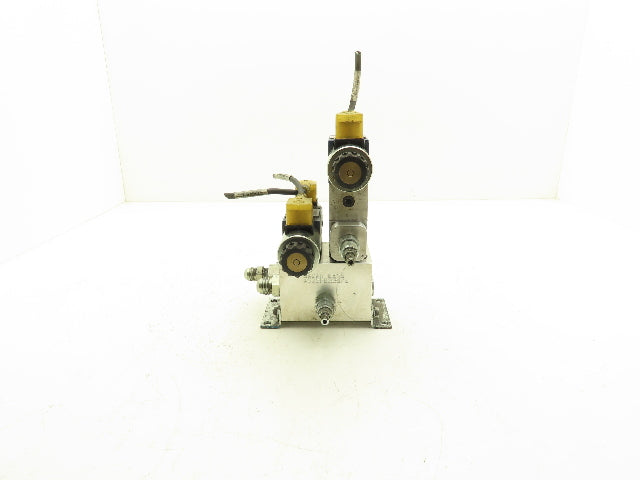 Bosch Rexroth 4WE6G62/EG24N9K4/62 Hydraulic Solenoid Valves w/Manifold 24VDC