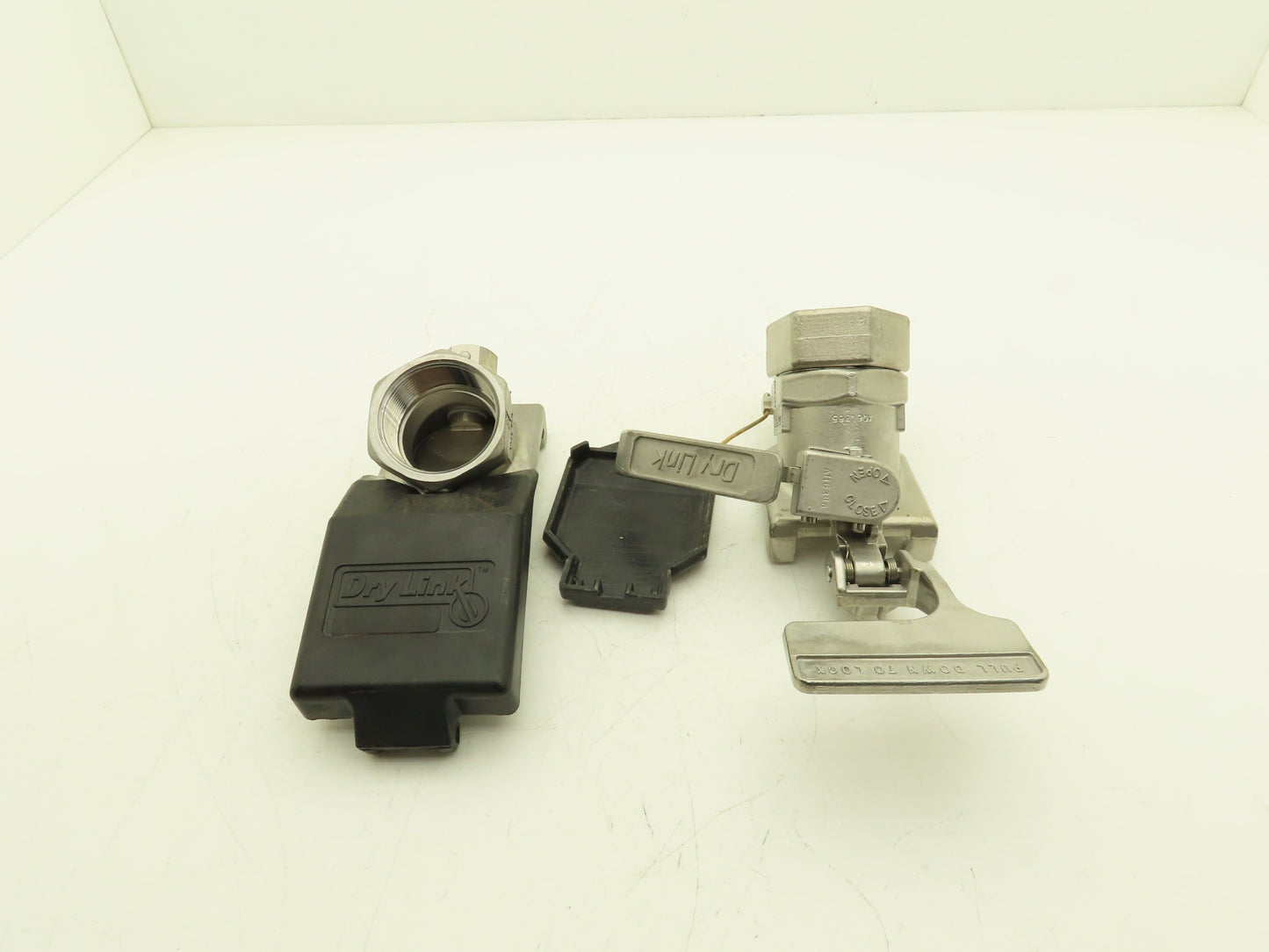 Dry Link 2" Stainless Sanitary Disconnect Threaded Coupling & Adapter *Bad Seals