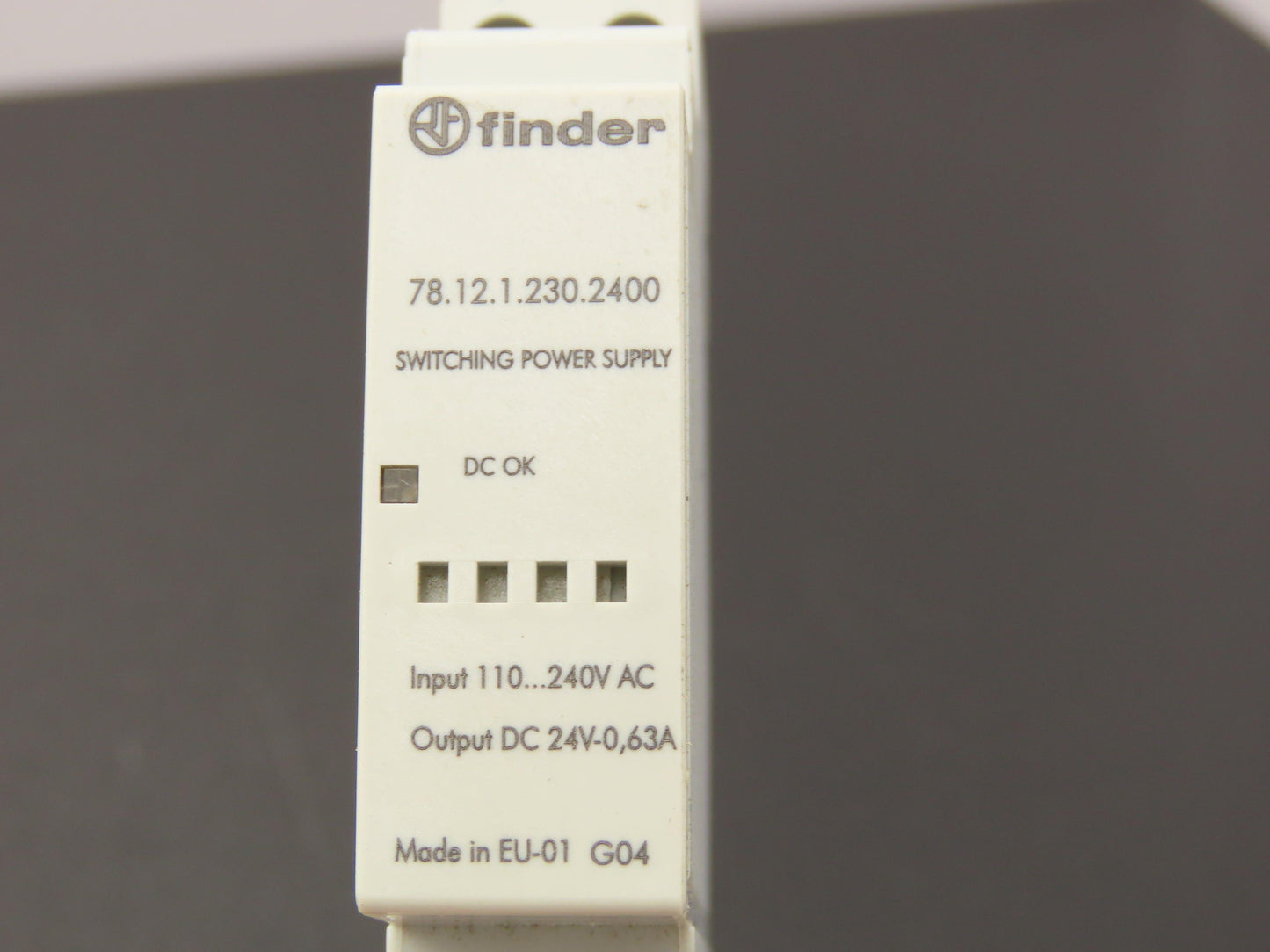 Finder 78.12.1.230.2400 Power Supply 110-240VDC In 24VDC 0.63A Out