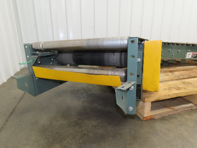Hytrol 90° Curve Accumulation Roller Conveyor 24"W 21"BF Slave Belt Drive 9' 6"