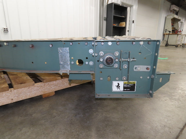 Hytrol 90° Curve Accumulation Roller Conveyor 24"W 21"BF Slave Belt Drive 9' 6"