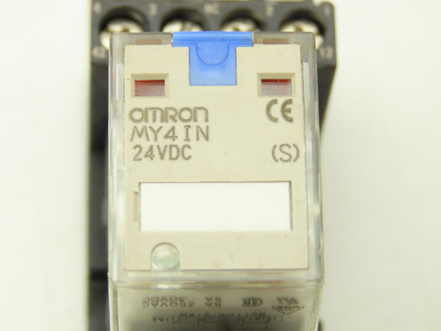Omron MY4IN | PYF 14-ESN-B Relay | Base 24VDC Coil Lot of 15