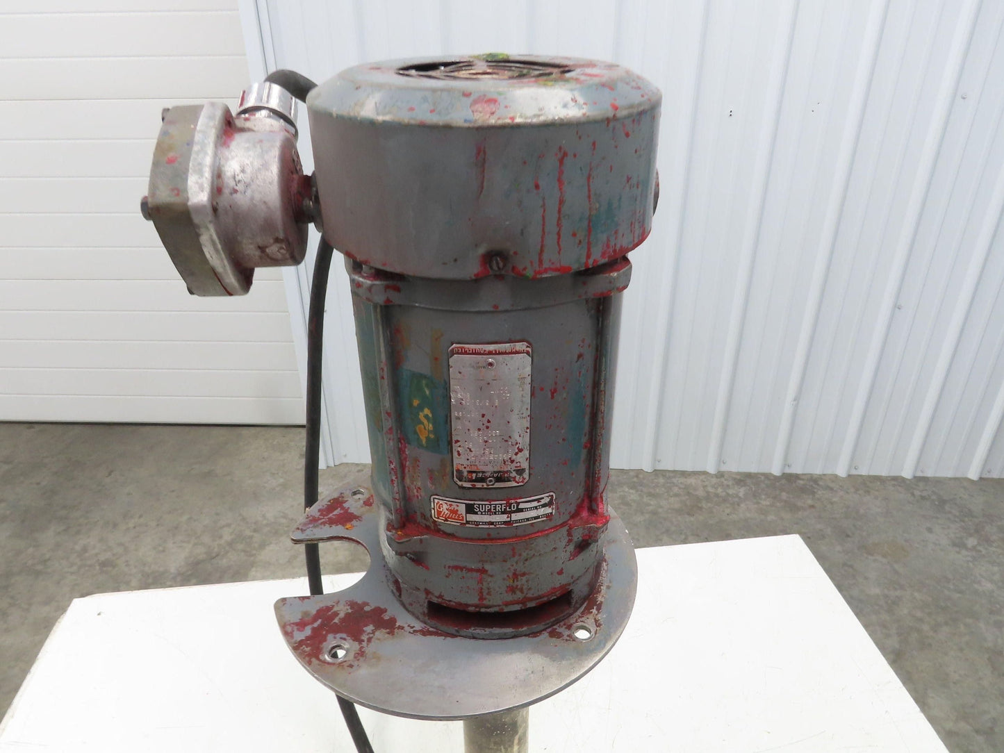 Graymills Superflo Agitator 1.5" Vertical Immersion Ink Tank Pump 2Hp 460V 3PH