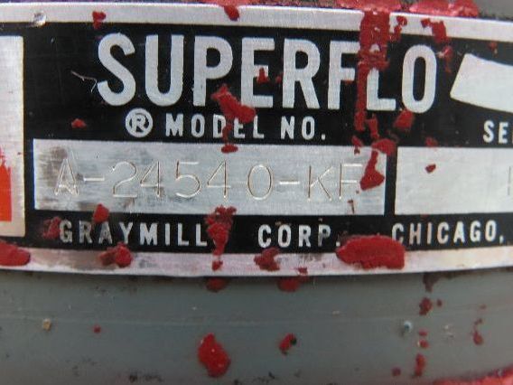 Graymills Superflo Agitator 1.5" Vertical Immersion Ink Tank Pump 2Hp 460V 3PH