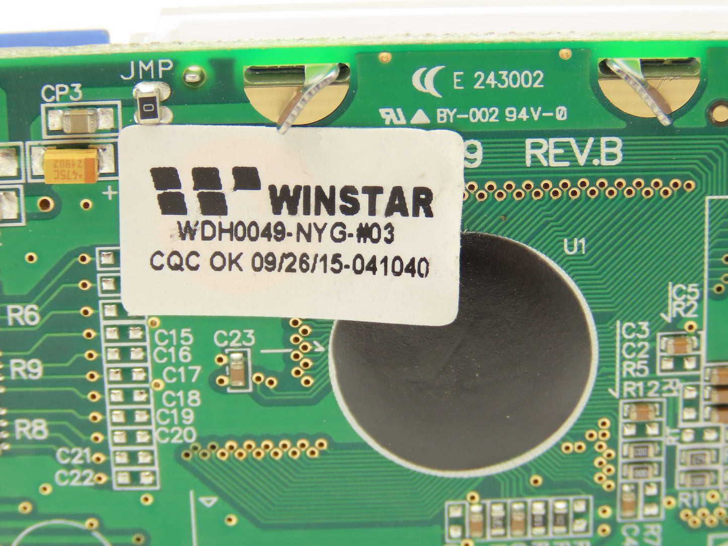 Winstar DH0049 WDH0049-NYG-#03 Display 0.49" BY-002 94V-0 Rev B | 2528-2400-0721