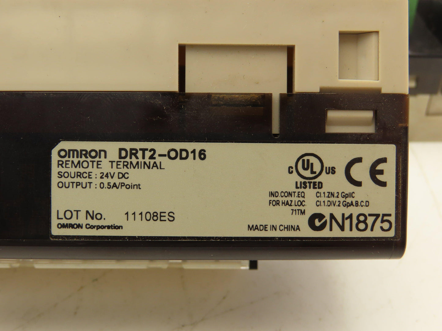 Omron DRT2-OD16 Remote Terminal PLC Output Module 24VDC Lot of 2