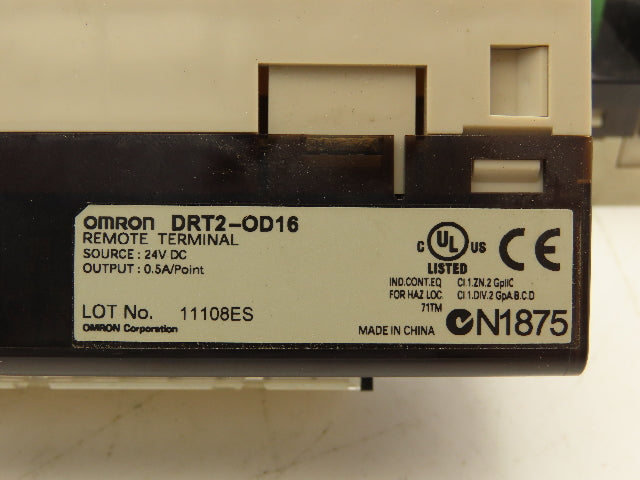 Omron DRT2-OD16 Remote Terminal PLC Output Module 24VDC Lot of 2