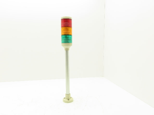 PatLite LMS-_02 Signal Lamp Light Stack Tower Red Orange Green 24V AC/DC