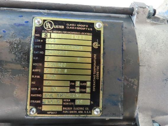 Graymills Superflo Agitator 1.5" Vertical Immersion Pump 2Hp 460V 3PH CM7037T