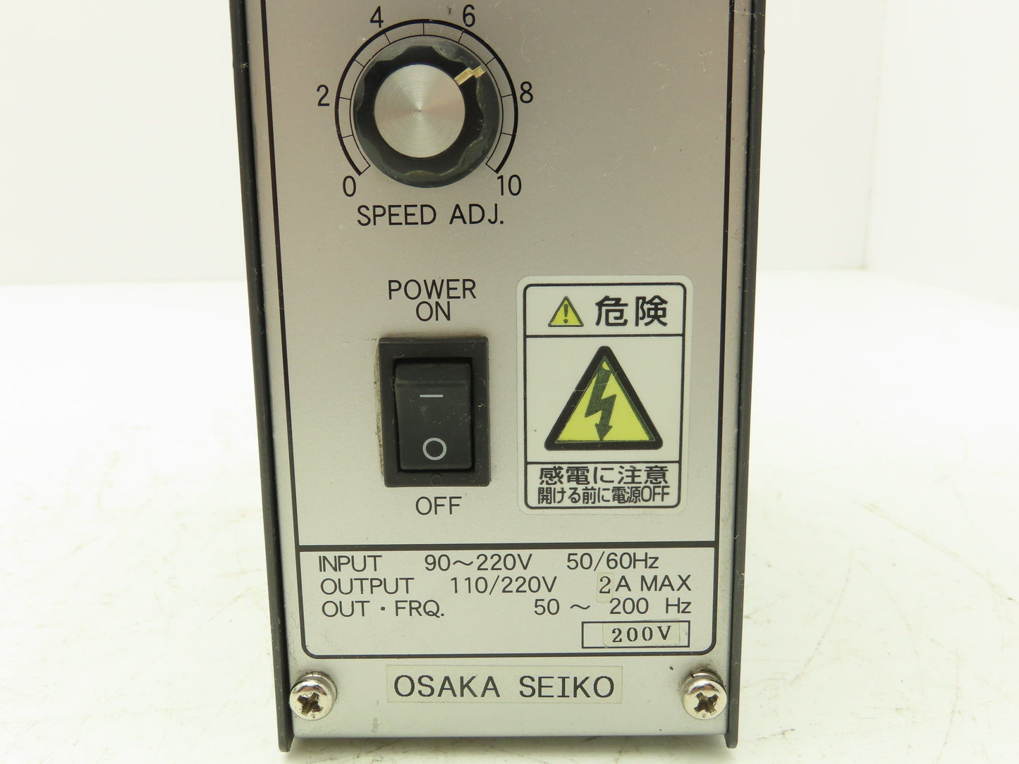Osaka Seiko CVFN-3M Variable Frequency Drive VFD 110/220VAC 2A 50-200Hz Output