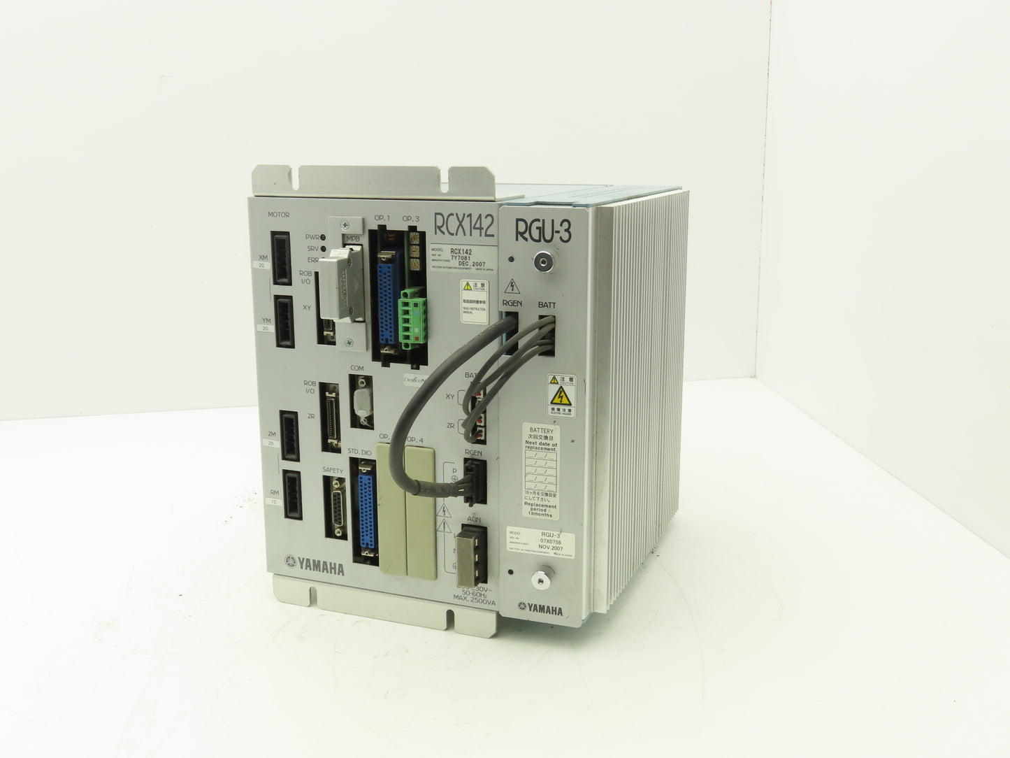 Yamaha RCX142 RGU-3 Robot Controller Factory Automation Equipment 230VAC