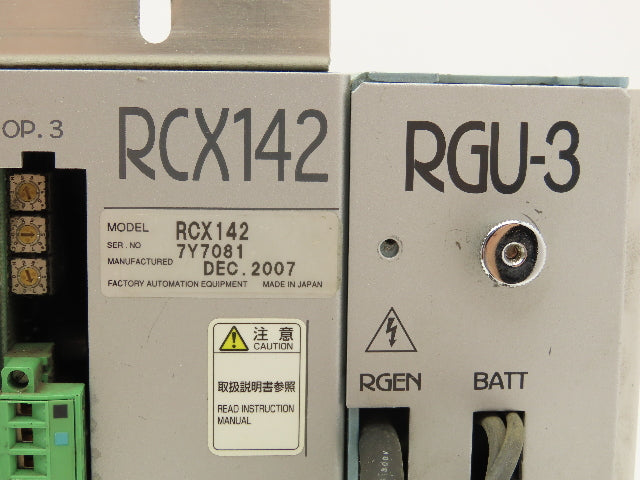 Yamaha RCX142 RGU-3 Robot Controller Factory Automation Equipment 230VAC