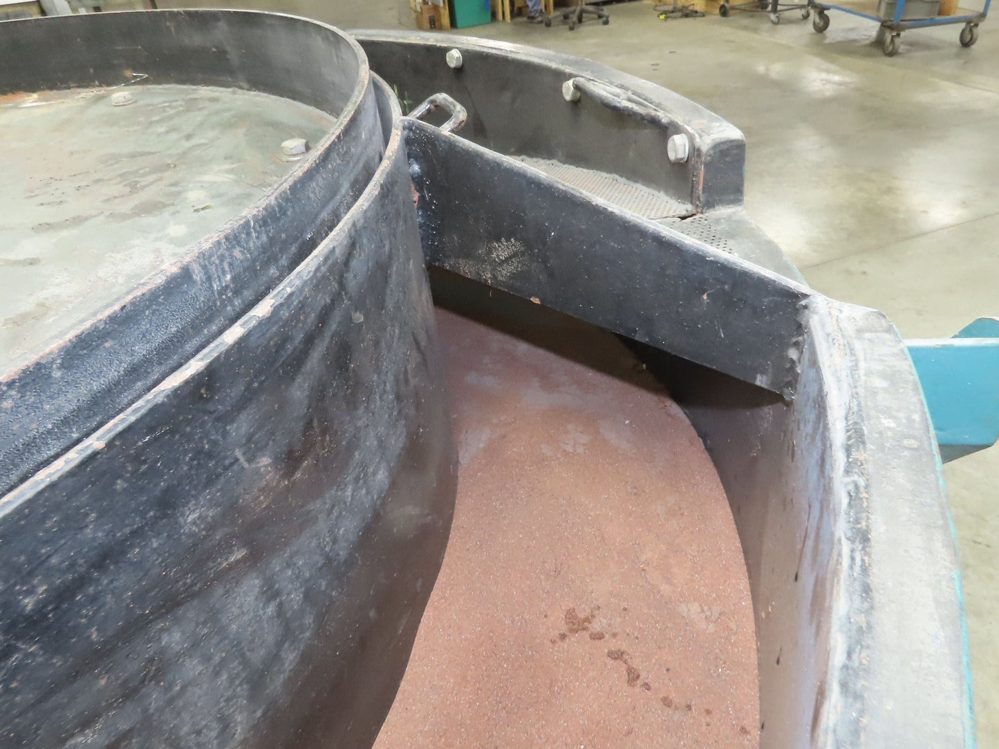 Vibratory Deburring Shaker Small Parts Polishing Tumbler 58" Bowl Sand Media