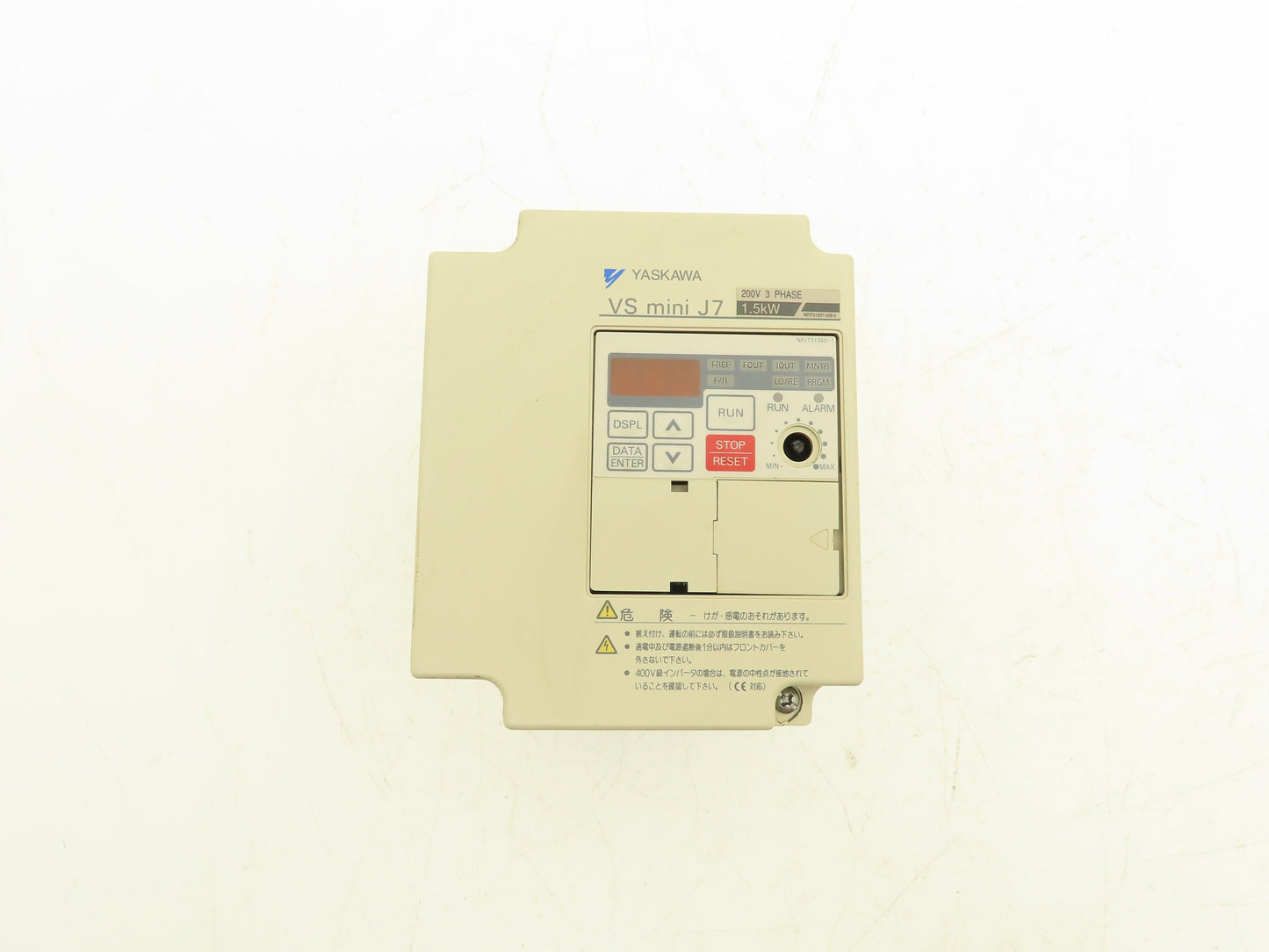 Yaskawa CIMR-J7AA21P5 Variable Frequency AC Drive 230VAC 3PH 400Hz 1.5kW *READ*