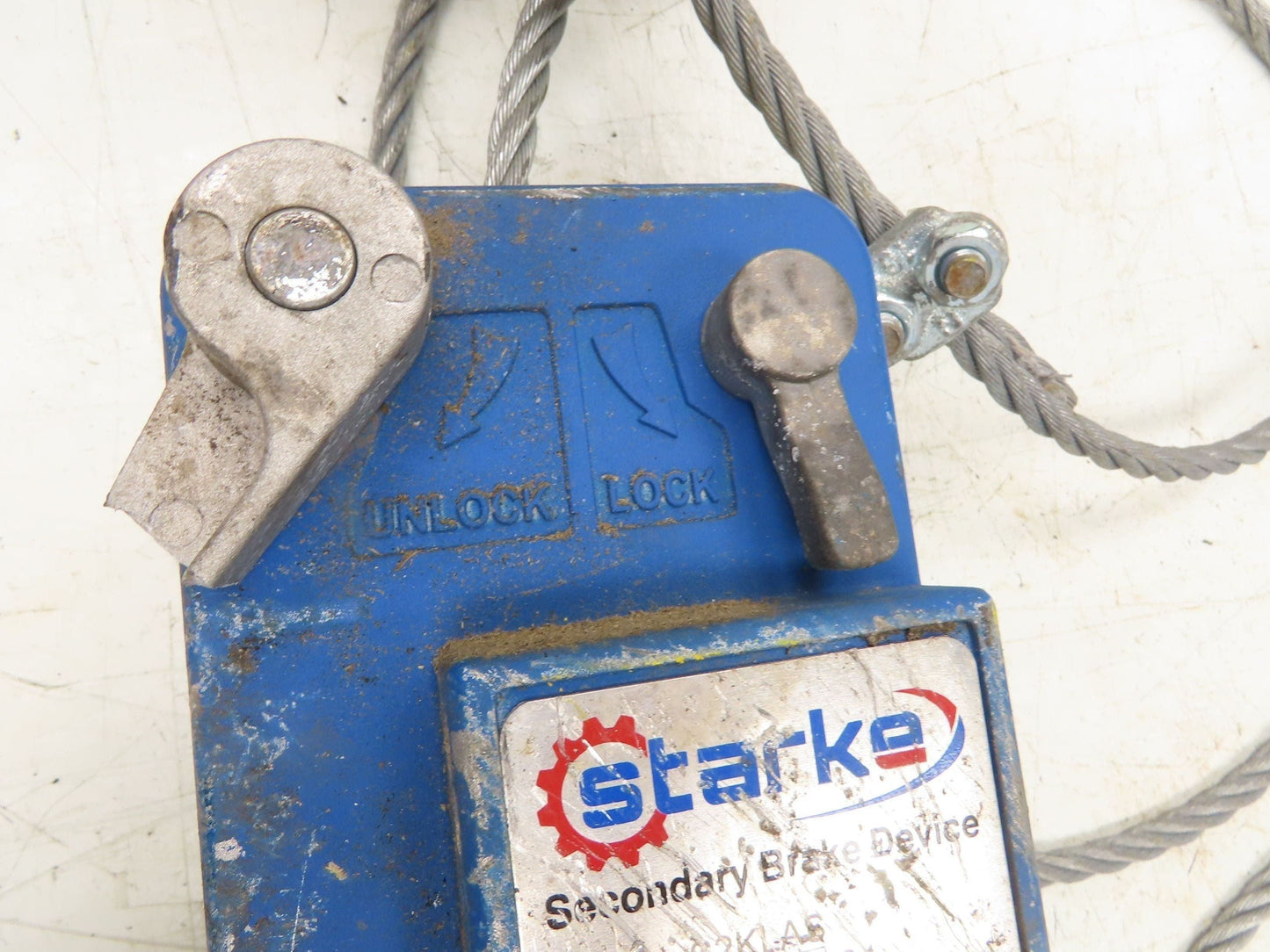 Starke S2KLAS Overspeed Secondary Brake Device 2204lb 100FPM Scaffold Protection