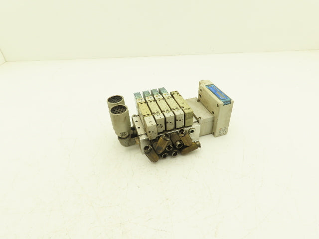 SMC EX260-SDN4 Devicenet Fieldbus 5-Station Solenoid Valve Manifold SY5200-5UD1