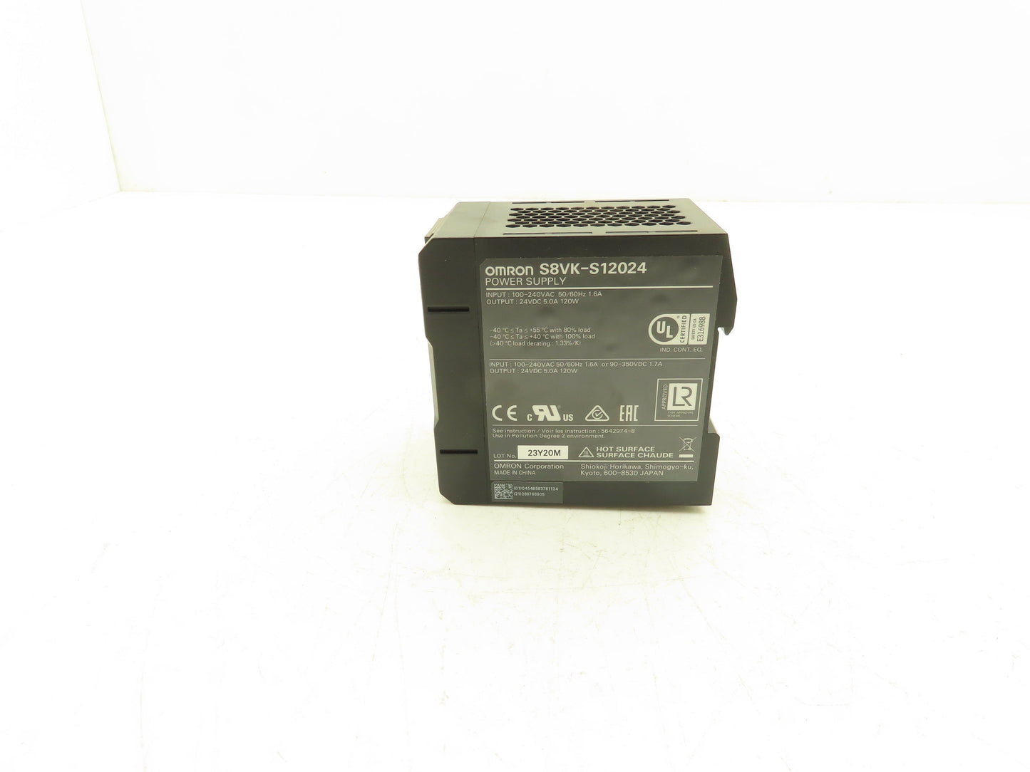 Omron S8VK-S12024 Power Supply AC/DC 100-240V/90-350V 1.6A/1.7A In 24VDC 5A Out