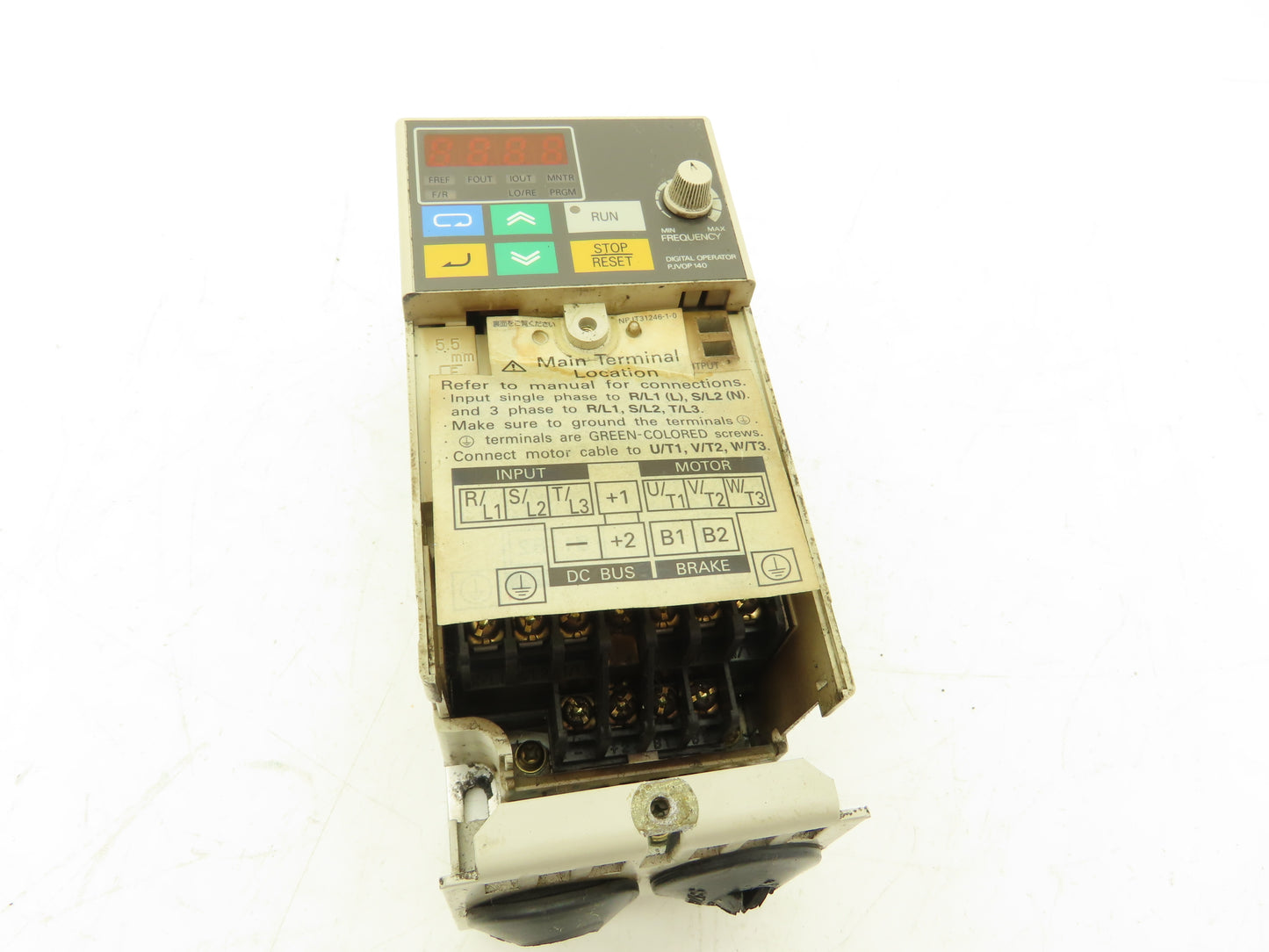 Omron 3G3MV-C2002 Sysdrive Variable Speed Inverter Drive VFD 1/4Hp 230V 3PH