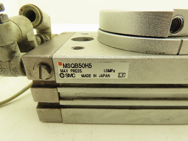 SMC MSQB50H5 Pneumatic Rotary Actuator Table Air Cylinder 180° Rotation *Read*