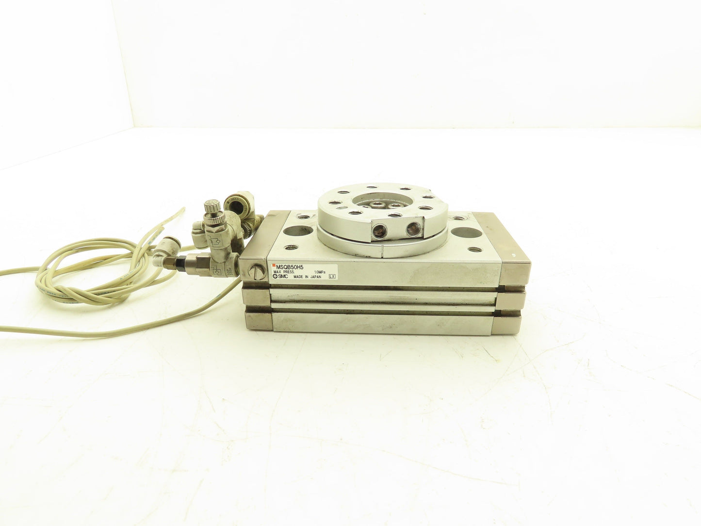 SMC MSQB50H5 Pneumatic Rotary Actuator Table Air Cylinder 180° Rotation *Read*