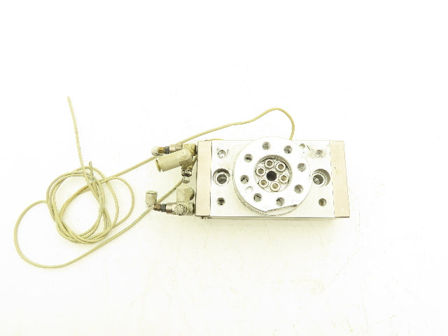 SMC MSQB50H5 Pneumatic Rotary Actuator Table Air Cylinder 180° Rotation *Read*