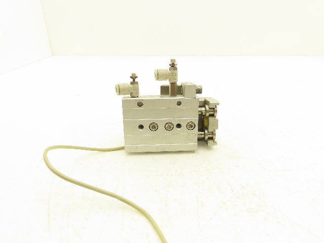 SMC MXQ16-10CS Pneumatic Air Slide Table Cylinder w/Stop 16mm Bore 10mm Stroke