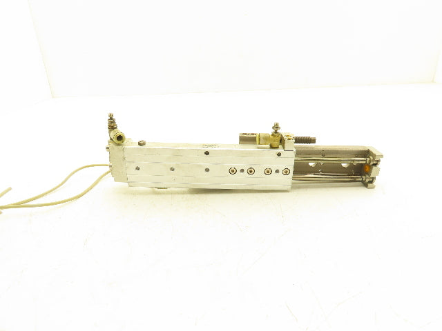 SMC MXQ12-100BSR Pneumatic Air Slide Table Cylinder End Lock 12mm x 100mm Stroke