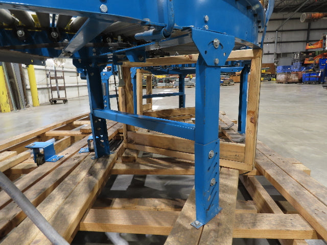 Hytrol 33"x 180° Curve Accumulation Roller Conveyor 30"BF .5Hp 460V Drive 75 FPM