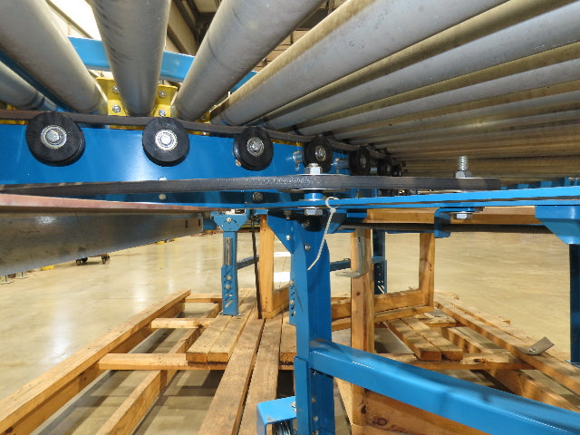Hytrol 33"x 180° Curve Accumulation Roller Conveyor 30"BF .5Hp 460V Drive 75 FPM