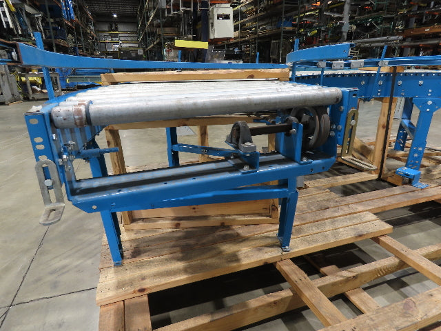 Hytrol 33"x 180° Curve Accumulation Roller Conveyor 30"BF .5Hp 460V Drive 75 FPM