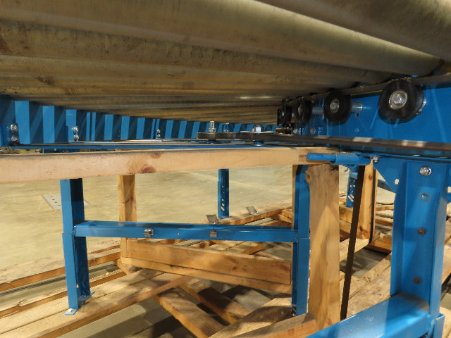 Hytrol 33"x 180° Curve Accumulation Roller Conveyor 30"BF .5Hp 460V Drive 75 FPM
