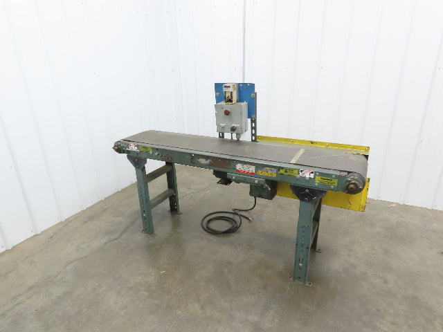 Hytrol 16"x 5' 10" Slider Bed Conveyor 12" Belt 230V 3PH Variable Speed Drive