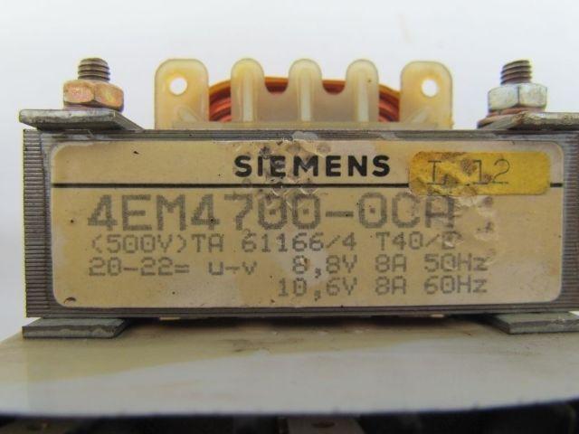 Siemens 4EM4700-0CA Choke 500V