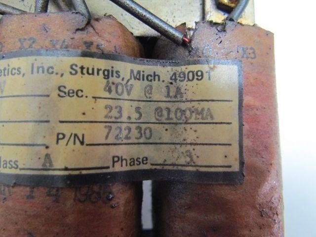 Power Magnetics 72230 3ph Transformer Pri 240/480V Sec 40V @ 1A