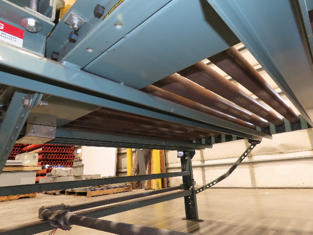 Hytrol Pallet Conveyor 2.5" Roller 51"BF x 5'L 460V Chain Drive 36 FPM 30-36"H