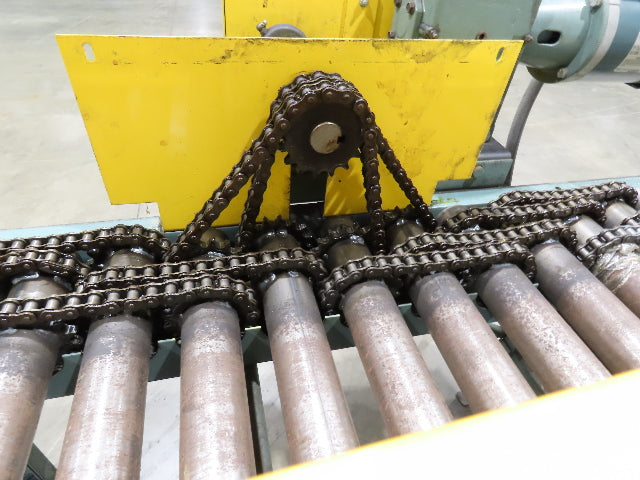 Hytrol Pallet Conveyor 2.5" Roller 51"BF x 5'L 460V Chain Drive 36 FPM 30-36"H