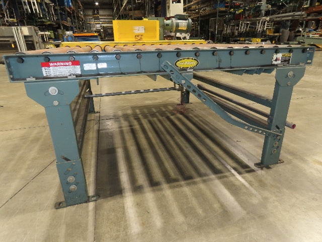 Hytrol Pallet Conveyor 2.5" Roller 51"BF x 5'L 460V Chain Drive 36 FPM 30-36"H