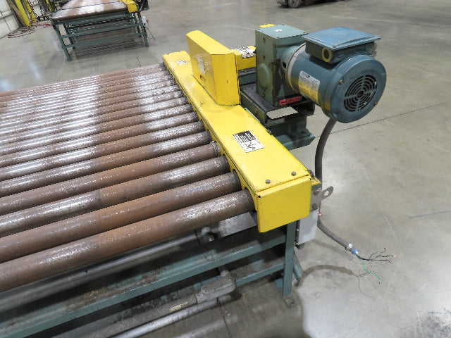Hytrol Pallet Conveyor 2.5" Roller 51"BF x 5'L 460V Chain Drive 36 FPM 30-36"H