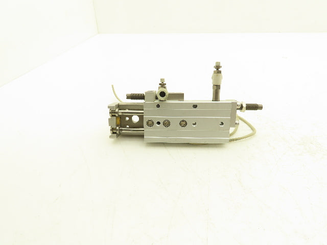 SMC MXQ12L-40B Pneumatic Air Slide Table Cylinder w/Shocks 12mm Bore 40mm Stroke