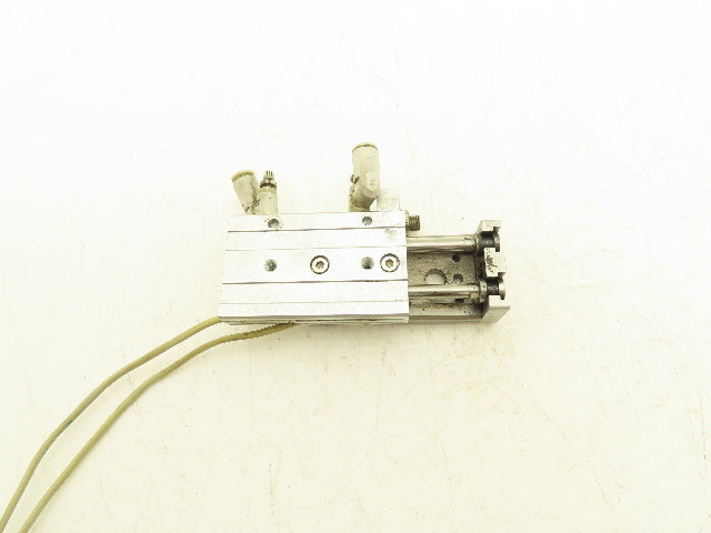 SMC MXQ12-30AS Pneumatic Air Slide Table Cylinder w/Stop 12mm Bore 30mm Stroke